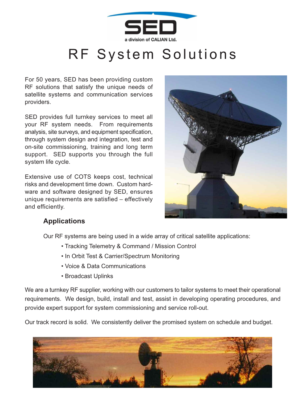 RF System Solutions