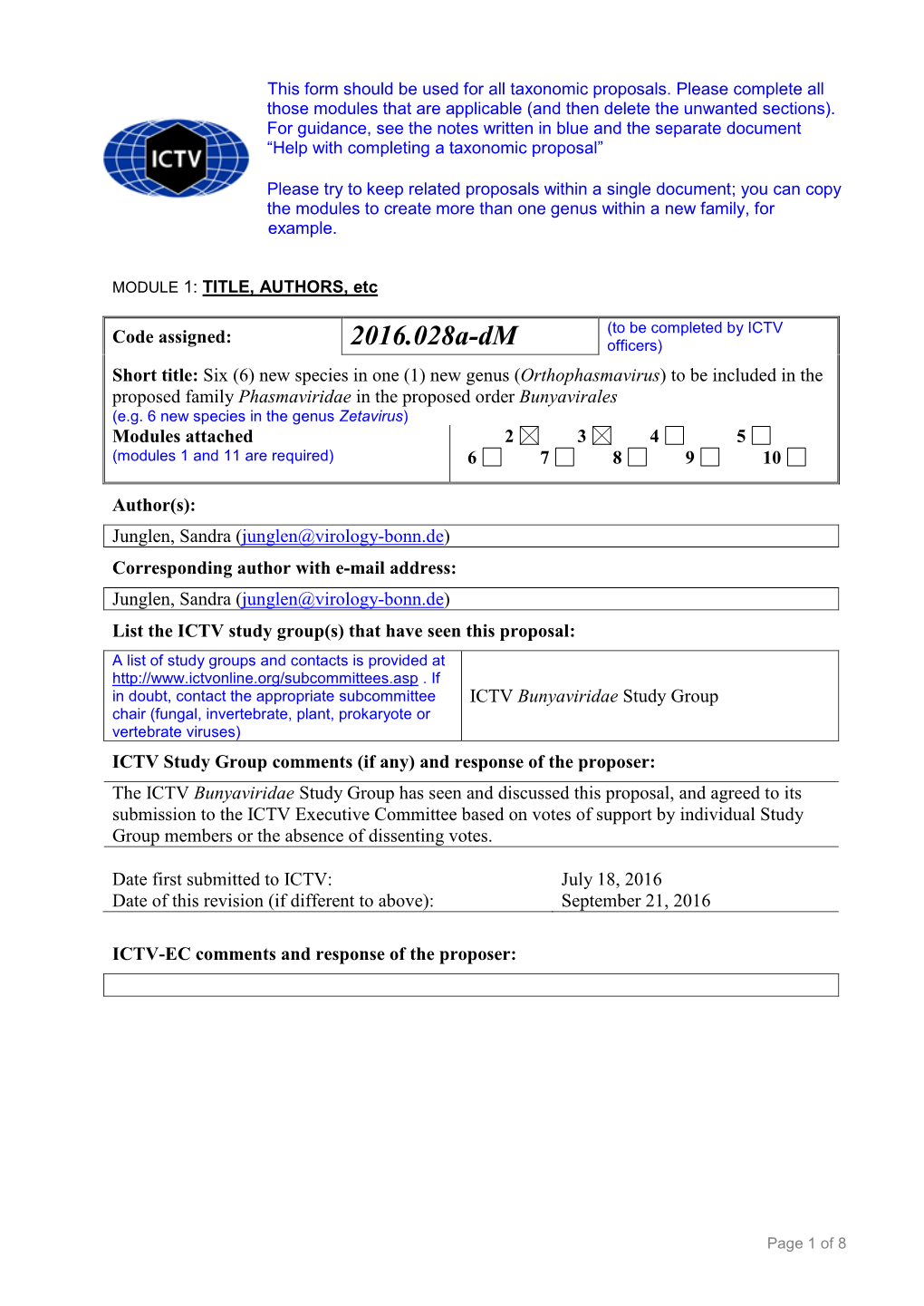 Complete Sections As Applicable