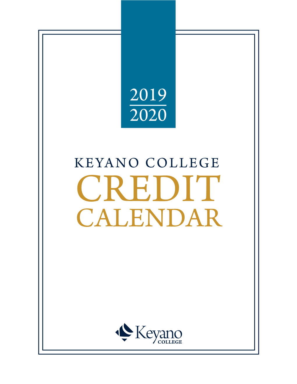 Credit Calendar 2019-2020