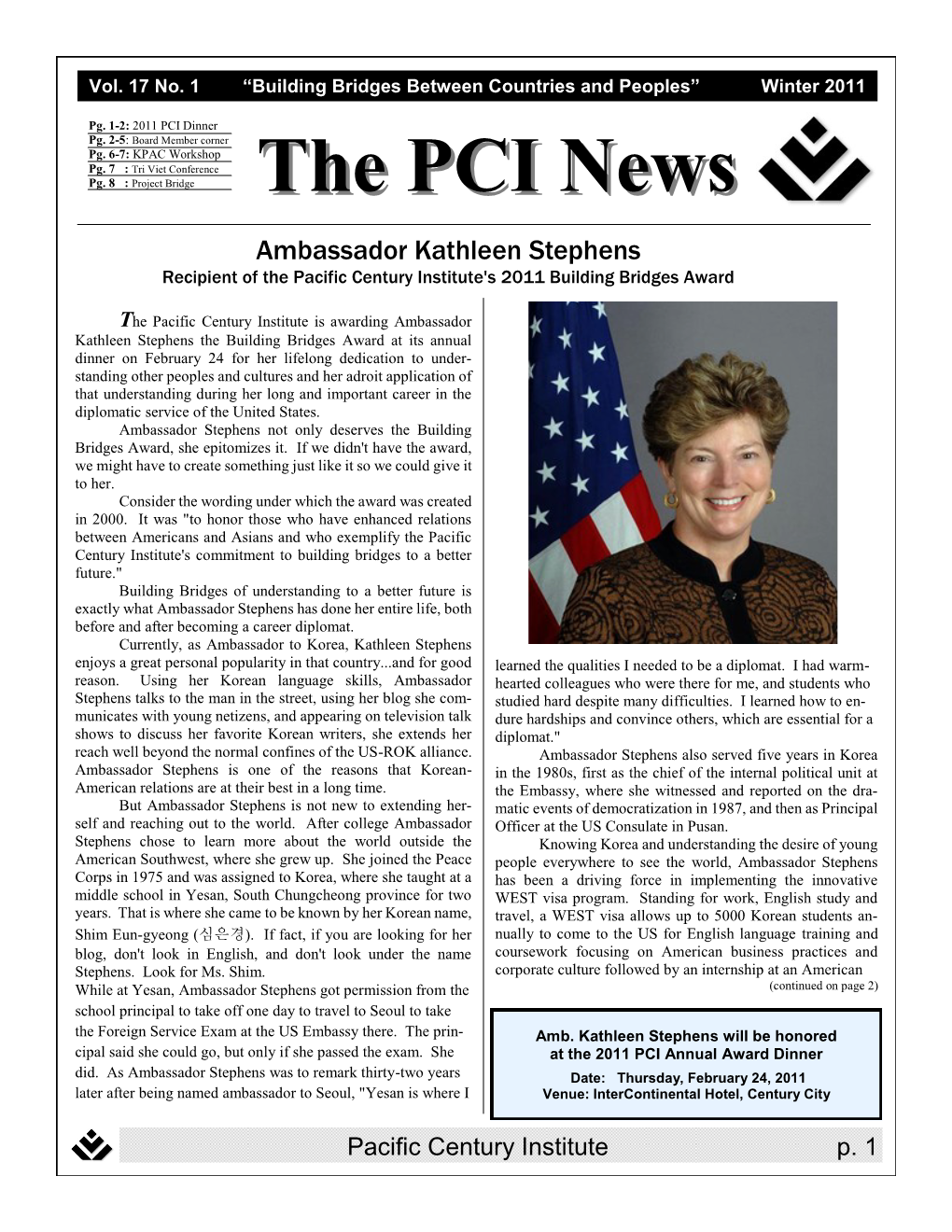 PCI Newsletter Winter