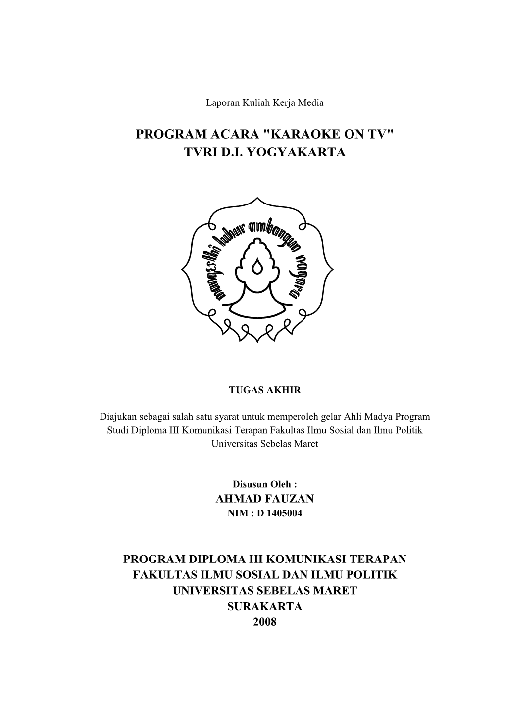 Program Acara 