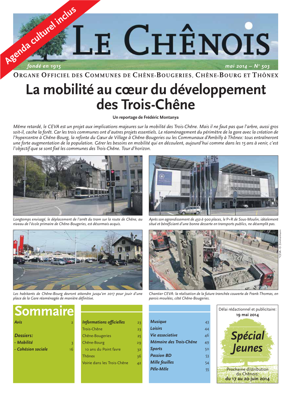 CHÊNE-BOURG ET THÔNEX La Mobilité Au Cœur Du Développement Des Trois-Chêne Un Reportage De Frédéric Montanya