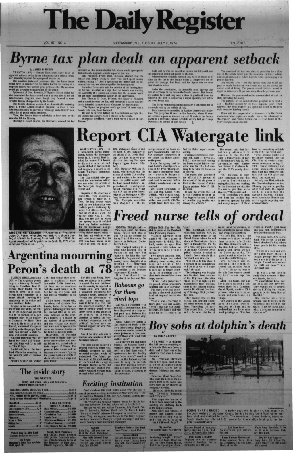 Report CIA Watergate Link