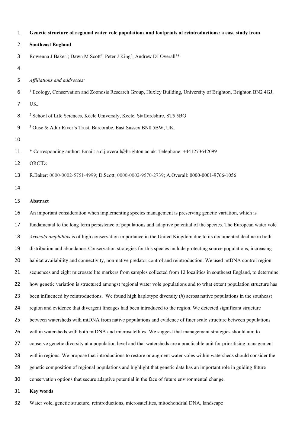 Genetic Structure Manuscript