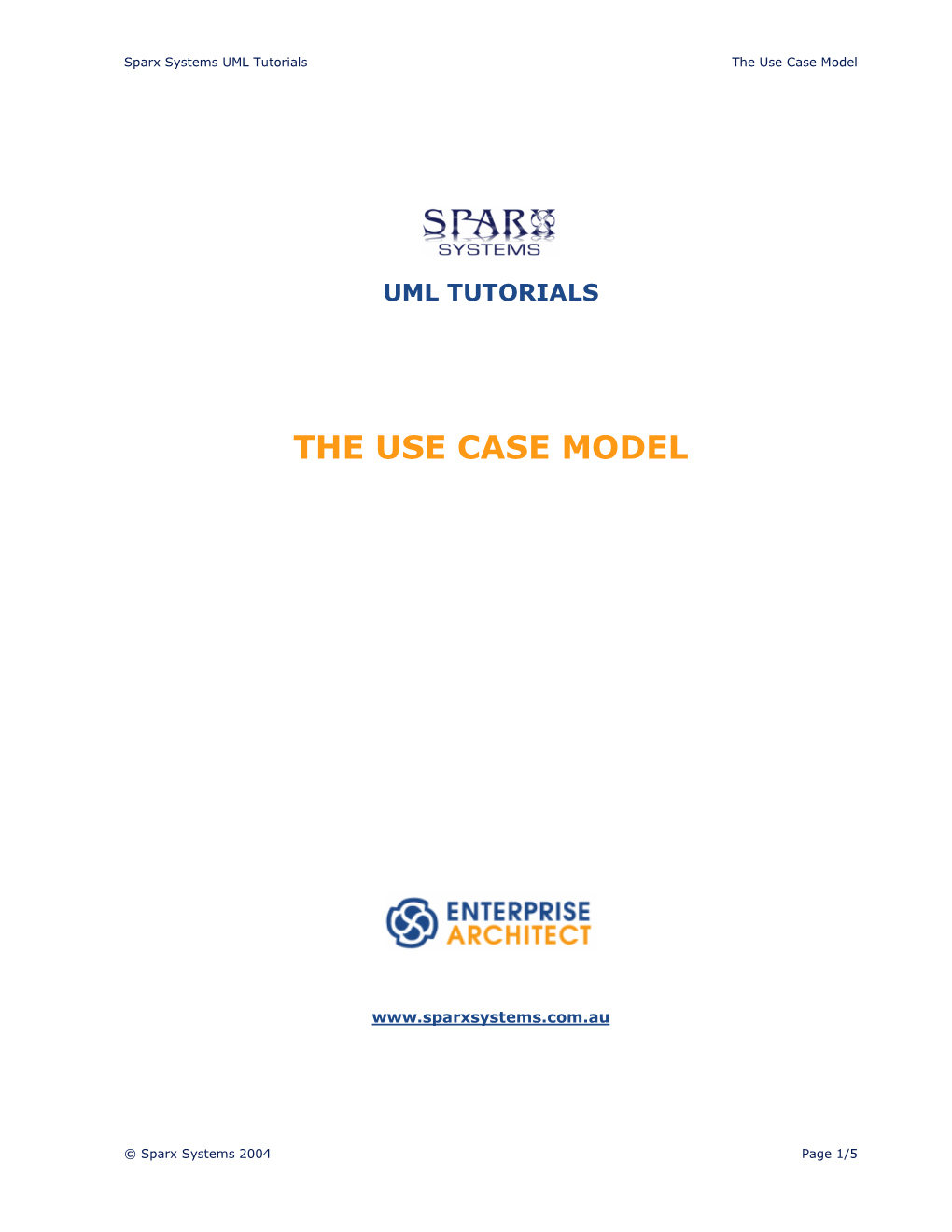 The Use Case Model