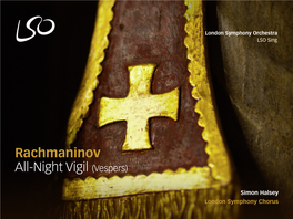 Rachmaninov All-Night Vigil (Vespers)