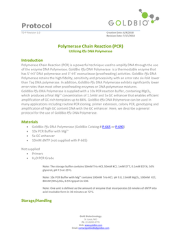 PCR Protocol with Pfu DNA Polymerase-Final