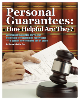 Personal Guarantees: How Helpful Are They?