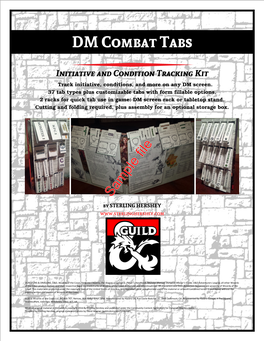 DM Combat Tabs V1.0