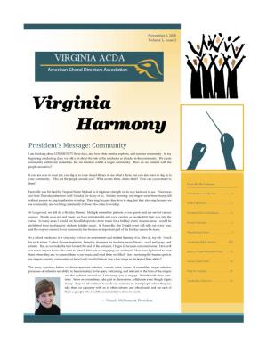 Virginia Harmony