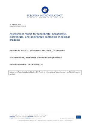 Fenofibrate, Bezafibrate, Ciprofibrate and Gemfibrozil Procedure Number