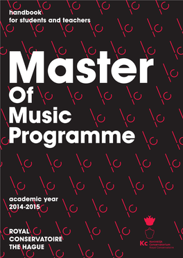 Handbook Master of Music ~.Pdf