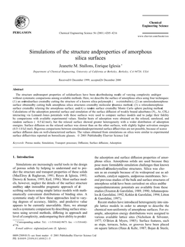 Simulations of the Structure and Properties of Amorphous Silica