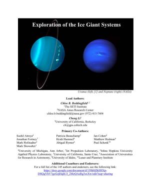 Exploration of the Ice Giant Systems