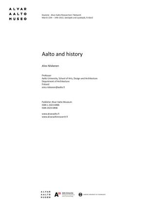 Aalto and History