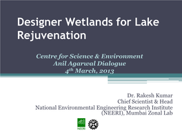 Lake Rejuvenation: Impact on Groundwater