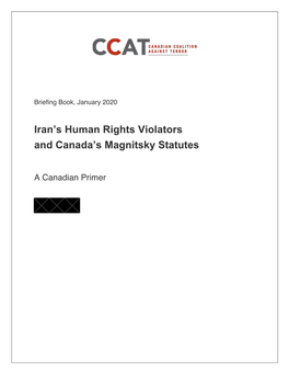 Iran's Human Rights Violators and Canada's Magnitsky Statutes