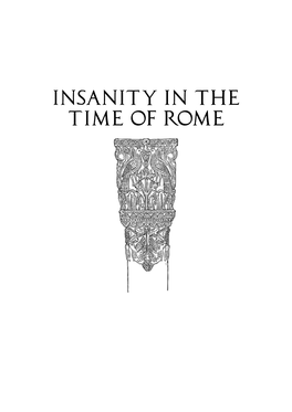 Insanity in the Time of Rome UPDATED