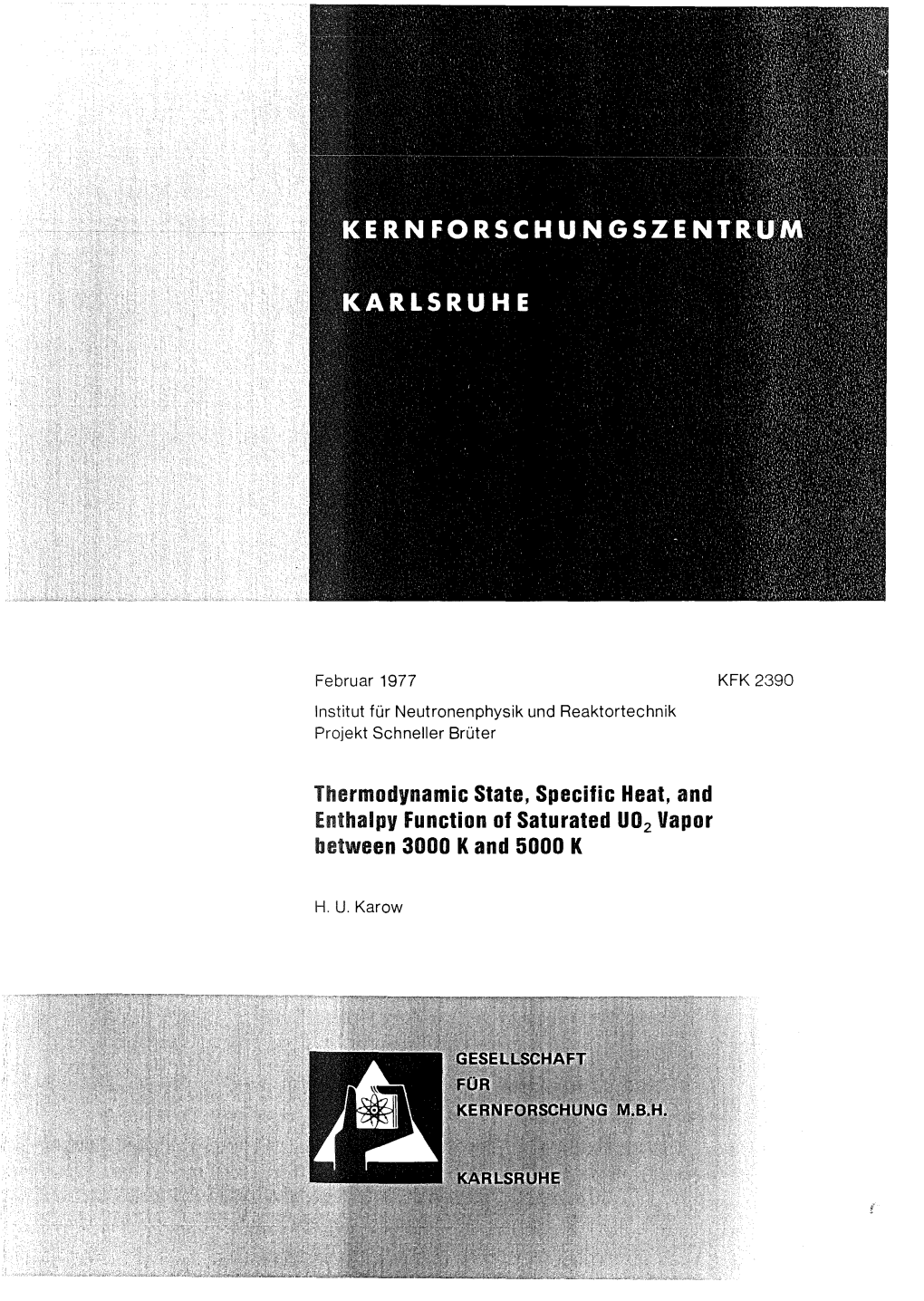 Thermodynamic State, Specific Heat, and Enthalpy Function 01 Saturated UO Z Vapor Between 3000 Kand 5000 K