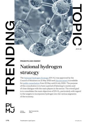 National Hydrogen Strategy
