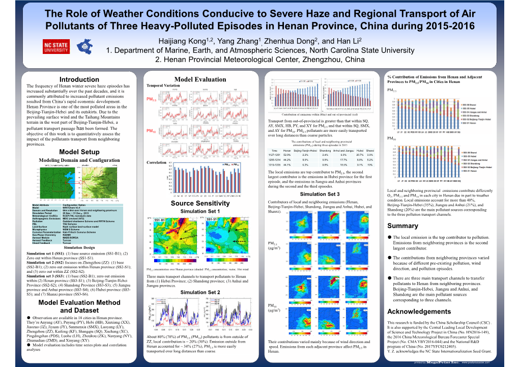 The Role of Weather Conditions Conducive to Severe Haze And