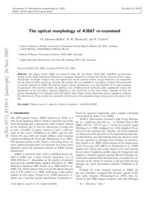 The Optical Morphology of A3667 Re-Examined