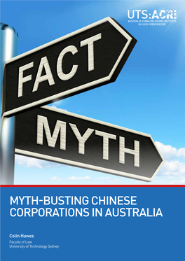 Myth-Busting Chinese Corporations in Australia