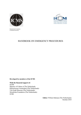 Handbook on Emergency Procedures