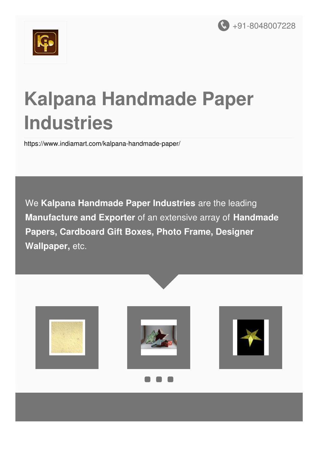 Kalpana Handmade Paper Industries