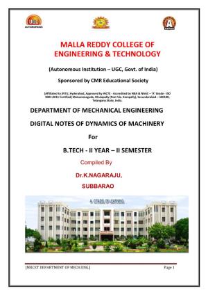 Malla Reddy College of Engineering & Technology