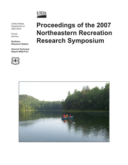 Proceedings of the 2007 Northeastern Recreation Research Symposium