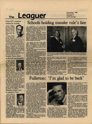 Leaguer, November 1980