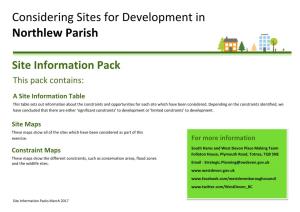 Considering Sites for Development in Northlew Parish