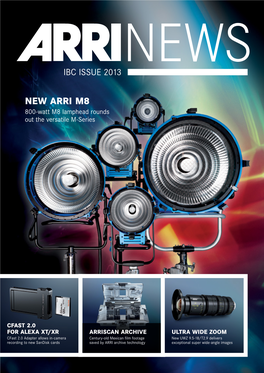 NEW ARRI M8 800-Watt M8 Lamphead Rounds out the Versatile M-Series