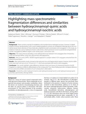 Highlighting Mass Spectrometric Fragmentation Differences And