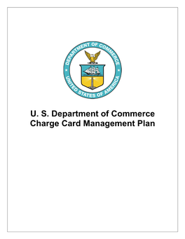 US Department of Commerce Charge Card Management Plan
