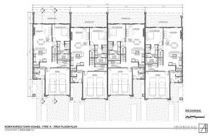 HORN RAPIDS TOWN HOMES - TYPE 'A' - FIRST FLOOR PLAN ARCHIBALD & Co HORN RAPIDS │ RICHLAND, WA ARCHITECTS, PS