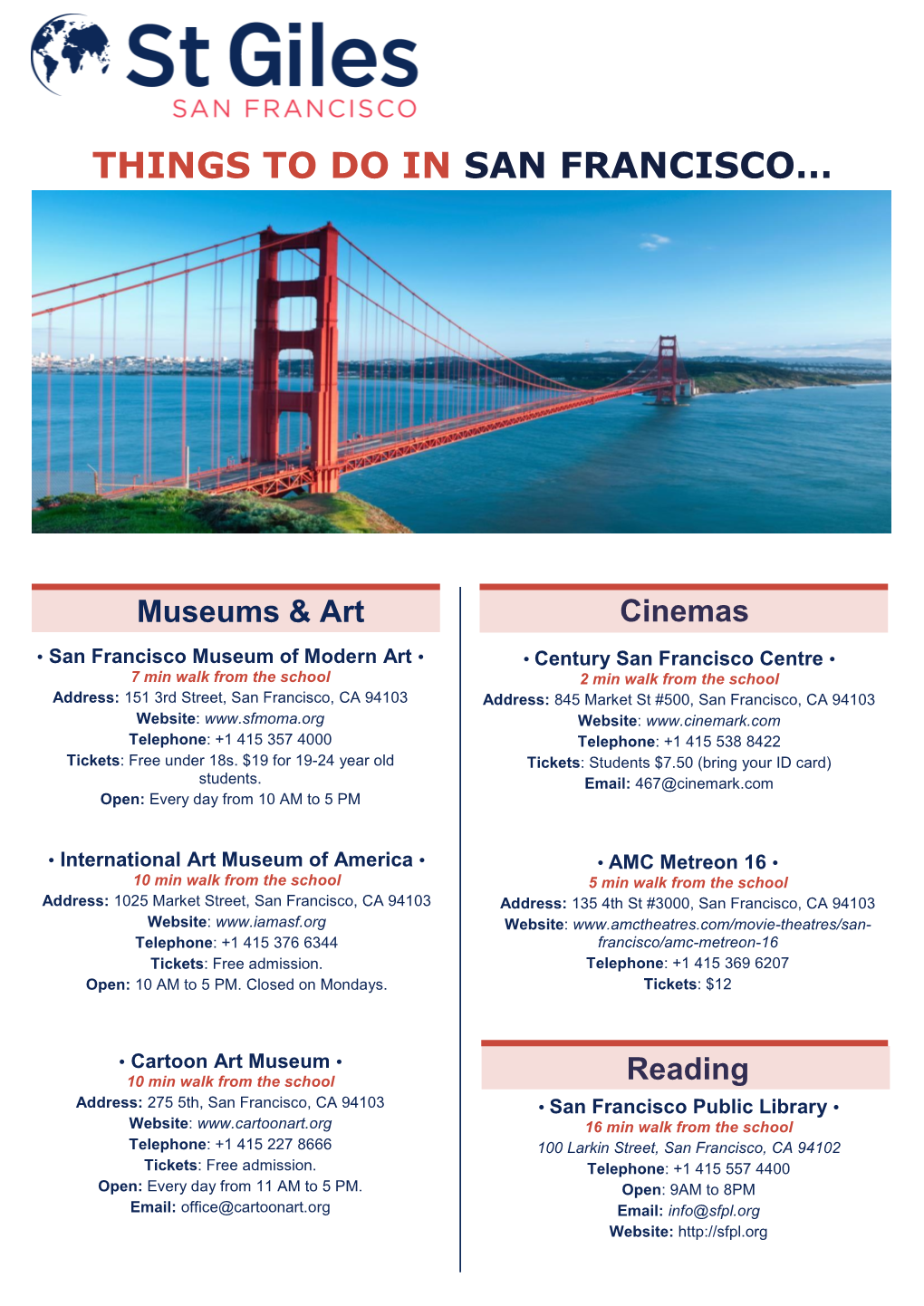 Things to Do in San Francisco…