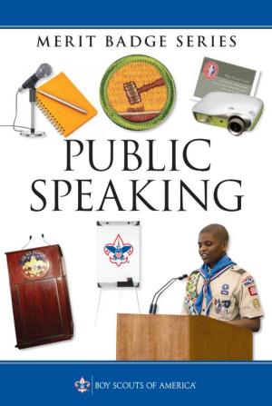 Public Speaking Boy Scouts of America Merit Badge Series