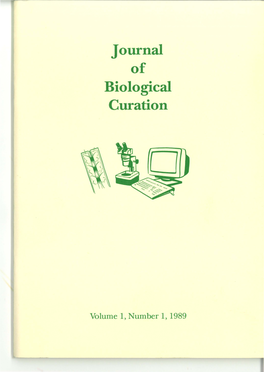 Journal Biological Curation