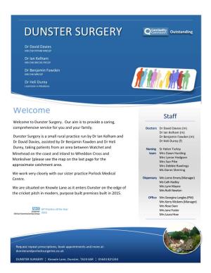 DUNSTER SURGERY Outstanding