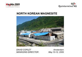 North Korean Magnesite