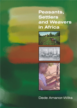 Peasants, Settlers and Weavers in Africa