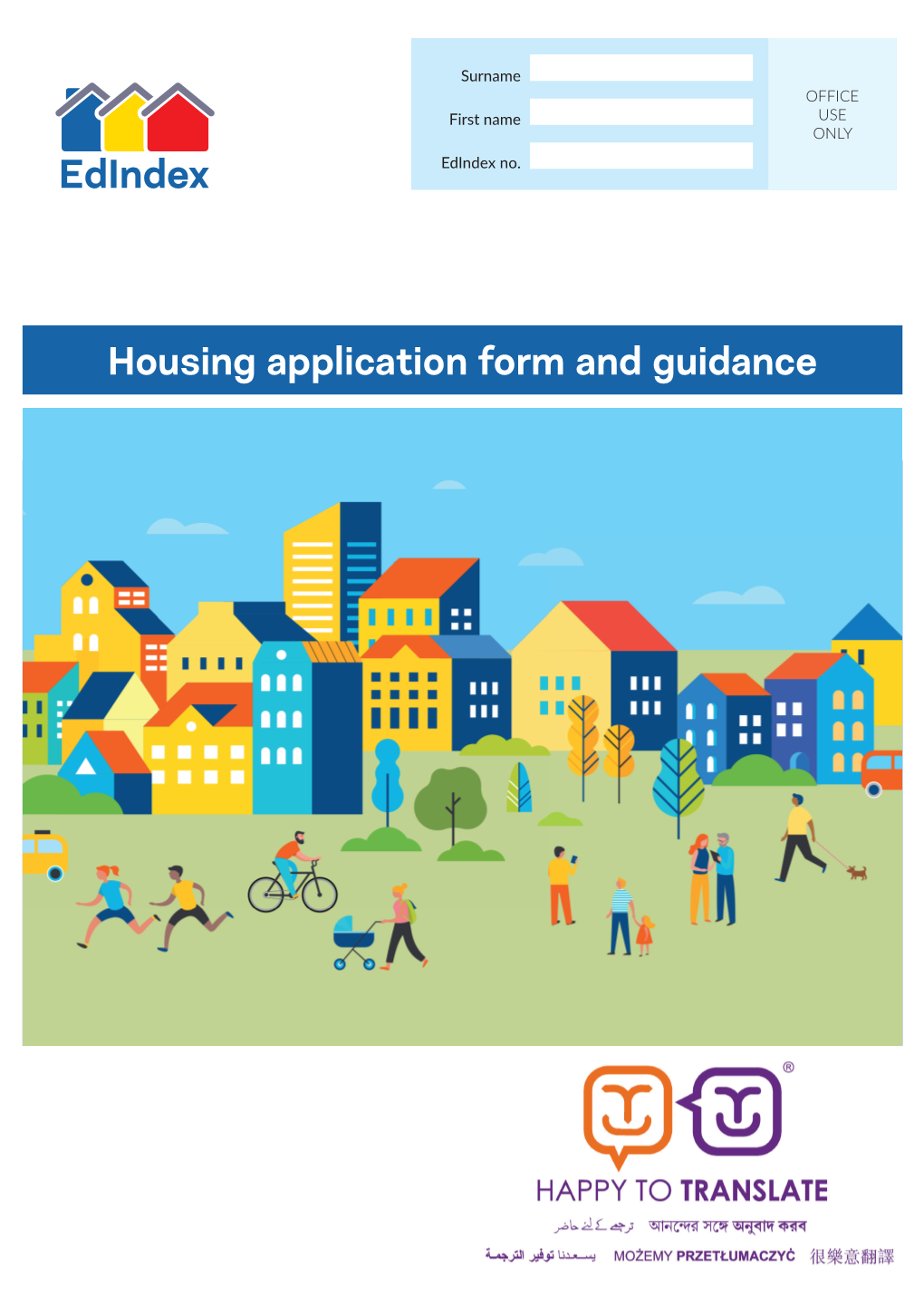 Housing Application Form and Guidance
