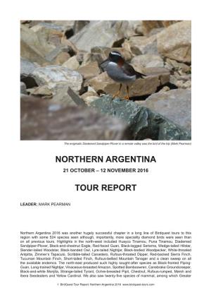 Northern Argentina Tour Report 2016