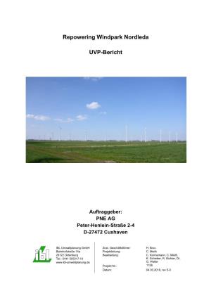 Repowering Windpark Nordleda UVP-Bericht