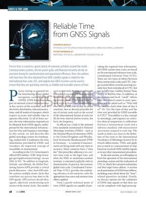 Reliable Time from GNSS Signals