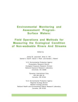 Environmental Monitoring and Assessment Program-Surface Waters