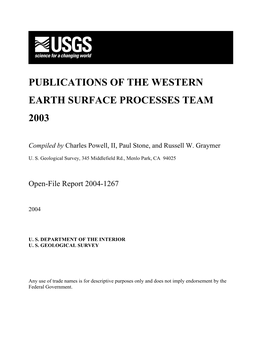 USGS Open-File Report 2004-1267