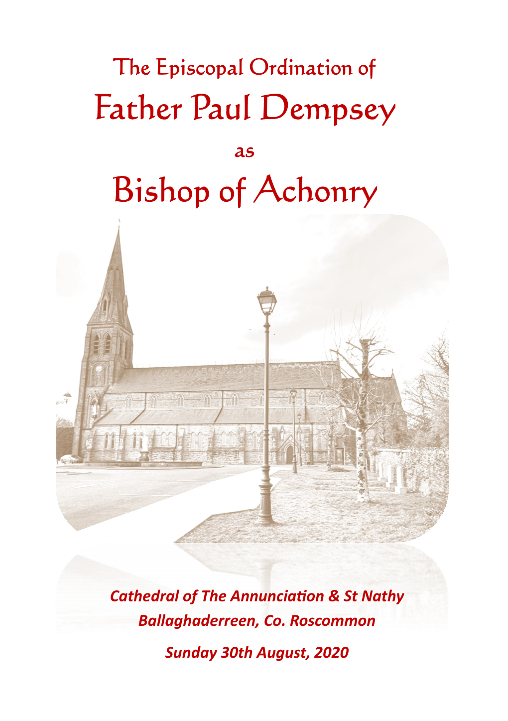 Father Paul Dempsey Bishop of Achonry